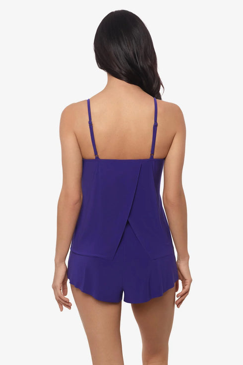 MagicSuit Solids Mila One Piece Romper Swimsuit